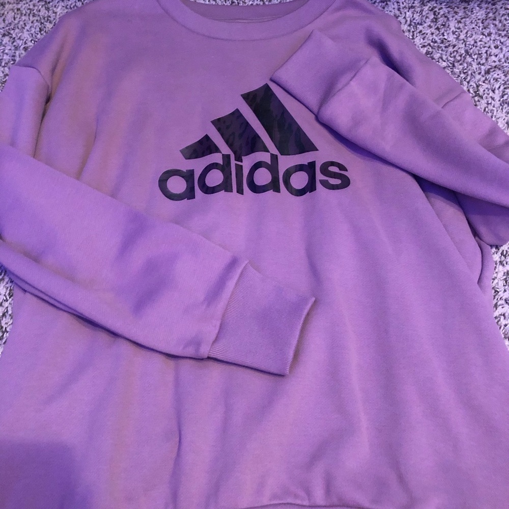 adidas pink/purple ish crewneck